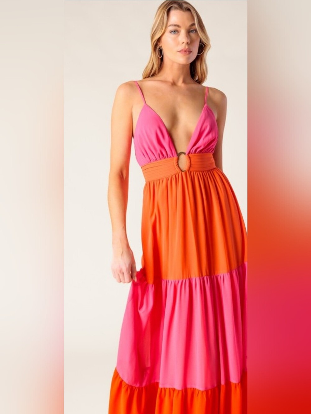 Colorblock Maxi Dress - Picture 10 of 10